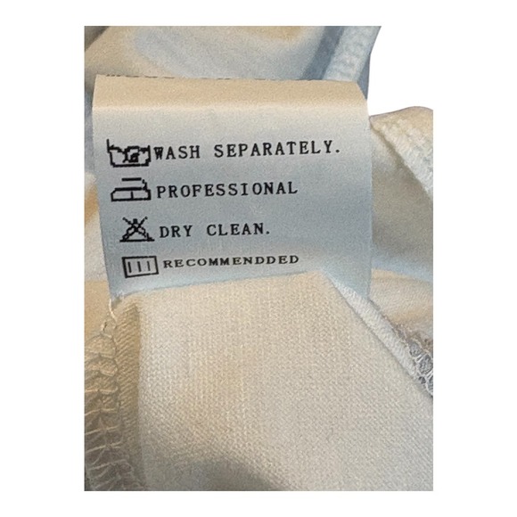 Noracora Maxi Dress White Black V Neck Short Sleeve Beach Casual Size Medium NWT - Picture 13 of 13